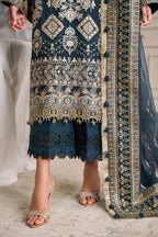 03-Piece Chiffon Suit With Heavy Embroidery - Ready To Wear