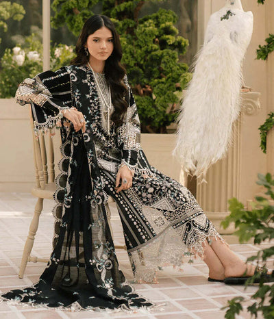 3 Piece Stitched Embroidered Lawn Suit - Ready To Wear