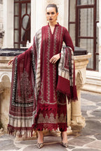 03-Piece Lawn Suit With Schiffli Embroidery - Ready To Wear