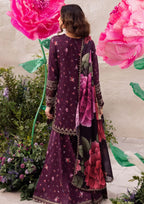Berry Plum & Magenta Floral: Printed Lawn Suit