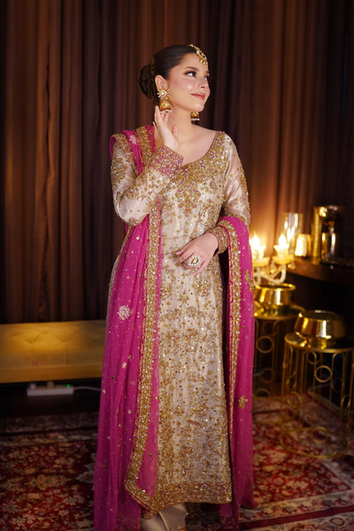 3 Piece Stitched Bridal Suit - Ready To Wear