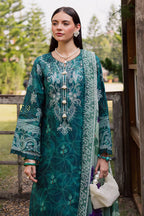 Tropical Teal 3 Piece Printed Lawn Suit | Ready To Wear