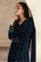 Midnight Blue Luxury Velvet 3-Piece Ready-to-Wear Suit