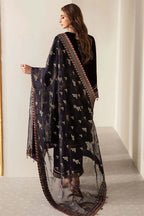 3 Piece Stitched Velvet Suit - Ready To Wear