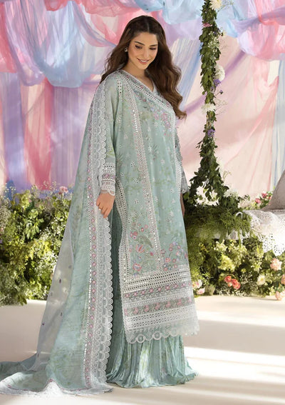 Refreshing Ice Mint: Printed Lawn Suit | Ready To Wear