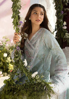 Refreshing Ice Mint: Printed Lawn Suit | Ready To Wear