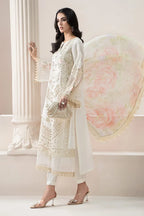 Pearl & Peach Bloom - Chikankari Suit | Ready To Wear