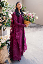 3 Piece Stitched Lawn Embroidered Suit - Ready To Wear