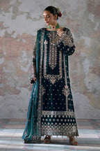 03 Piece Velvet Suit - Ready To Wear