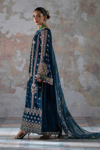 03 Piece Velvet Suit - Ready To Wear