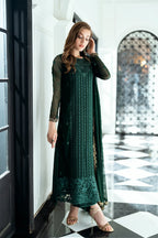 Rich Forest Green: 03-Piece Chiffon Suit