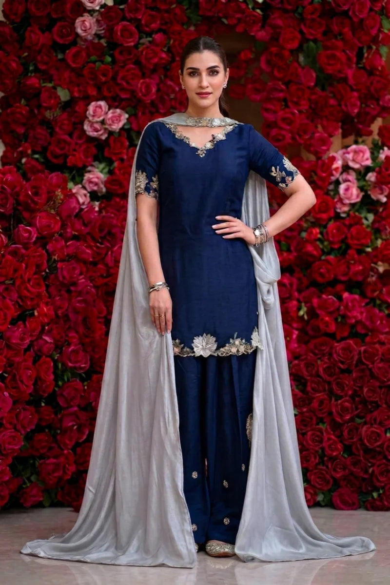 The Imperial Navy Grace: Embroidered Silk Suit