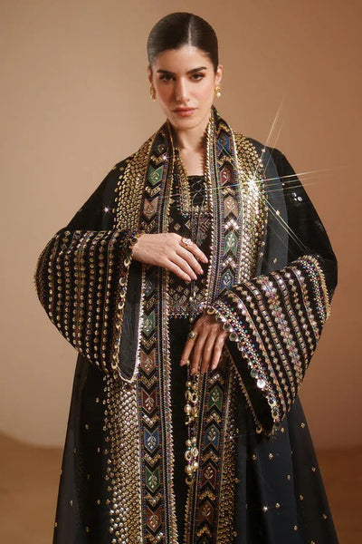 3 Piece Stitched Velvet Suit - Ready To Wear