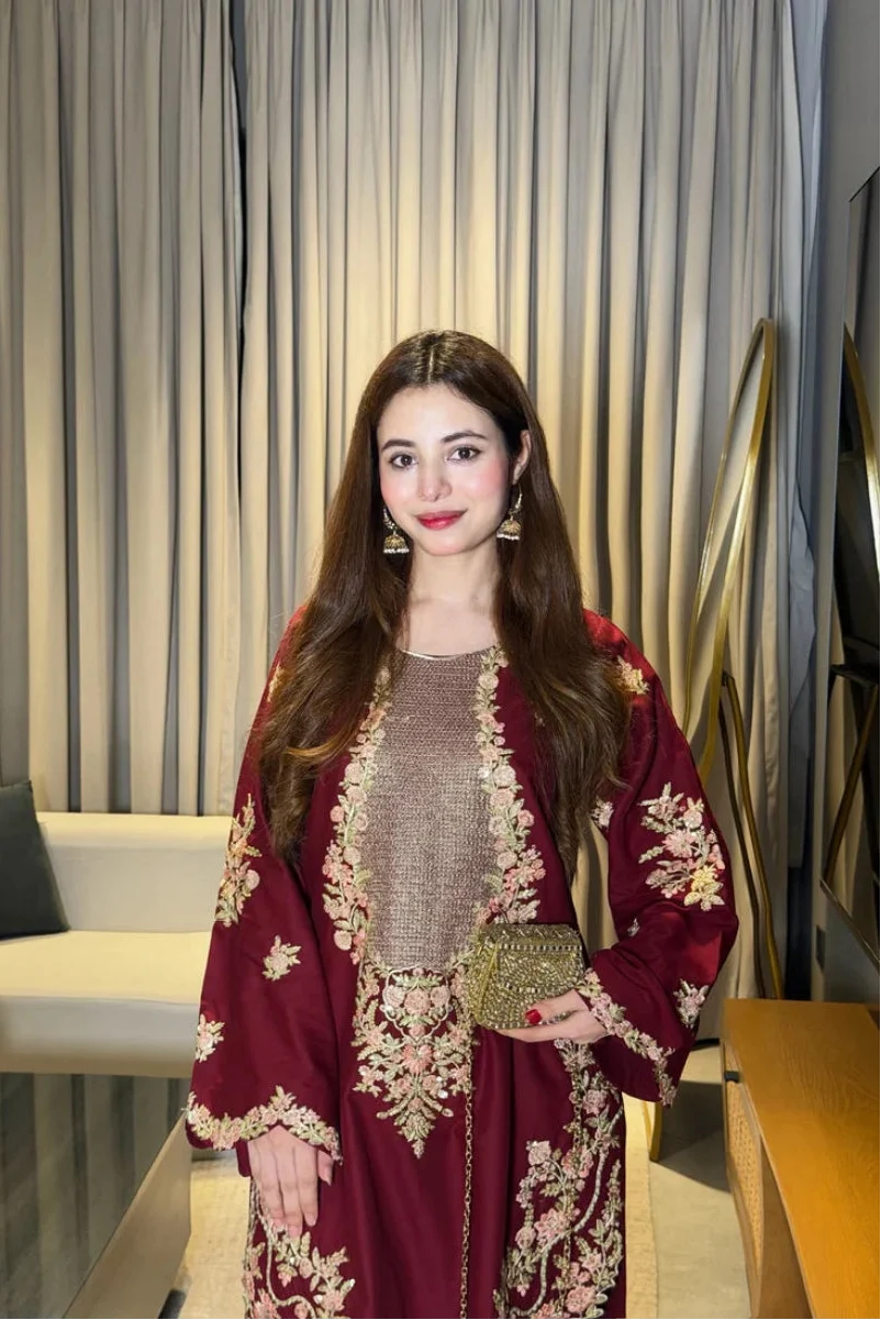 Majestic Maroon Silk 2-Piece Luxury Suit - Ready To Wear