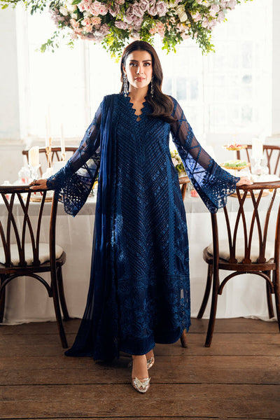 3 Piece Stitched Luxury Chiffon Dress - Ready To Wear