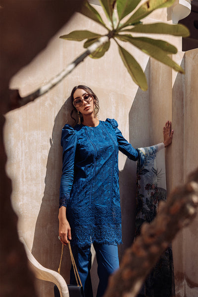 3 Piece Stitched Lawn Suit - Ready To Wear