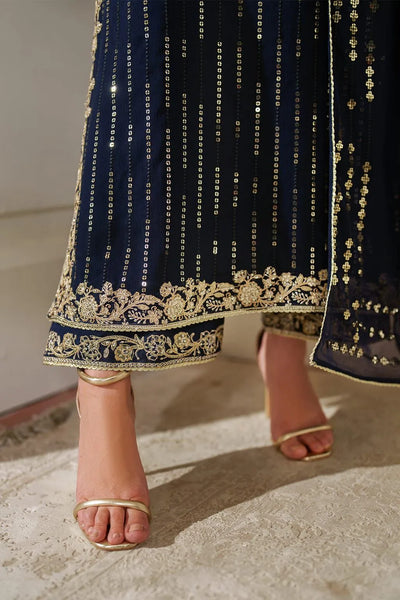 03-Piece Chiffon Suit With Embroidery - Ready To Wear