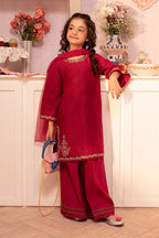 Rich Magenta Berry: Lawn Suit
