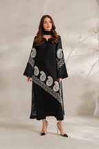 Classic Noir & Ivory Paisley: Lawn Suit