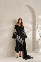 Classic Noir & Ivory Paisley: Lawn Suit