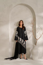 Classic Noir & Ivory Paisley: Lawn Suit