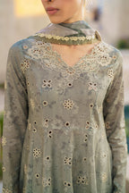3 Piece Stitched Lawn Suit - Ready To Wear
