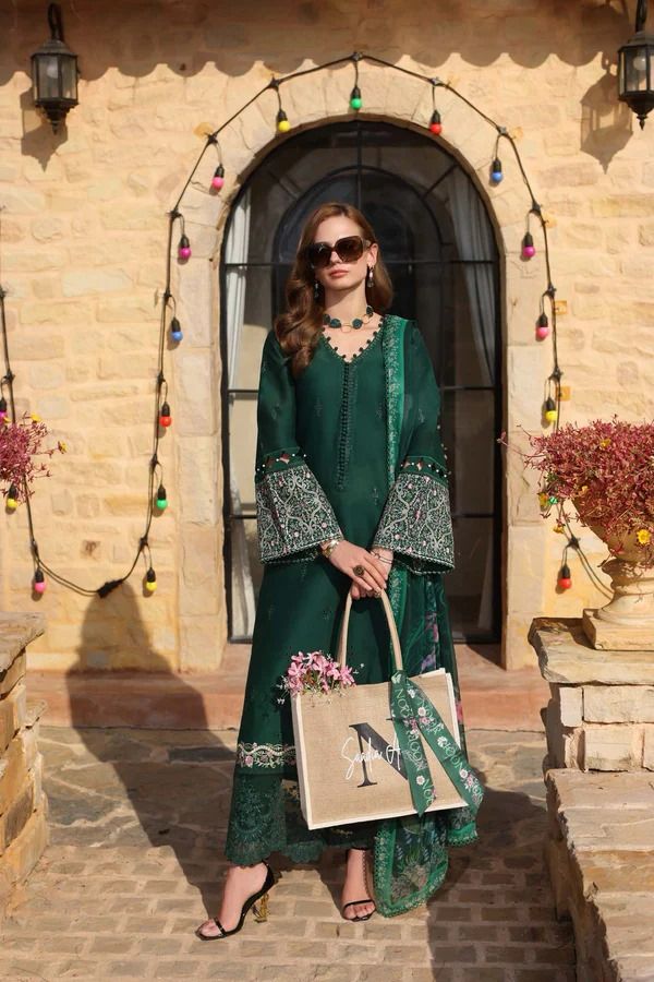 3 Piece Stitched Chikankari Suit - Ready To Wear