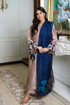 03-Piece Cotton Silk Suit - Ready To Wear