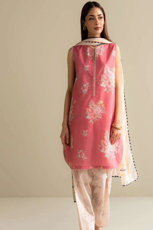 3 Piece Stitched Designer Suit - Ready To Wear
