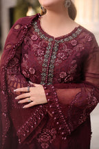 03 Piece Embroidered Suit -Ready To Wear