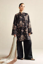 3 Piece Stitched Cambric Suit - Ready To Wear